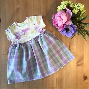 🍃HP🍃 Baby Lulu NEW Purple Roses dress
